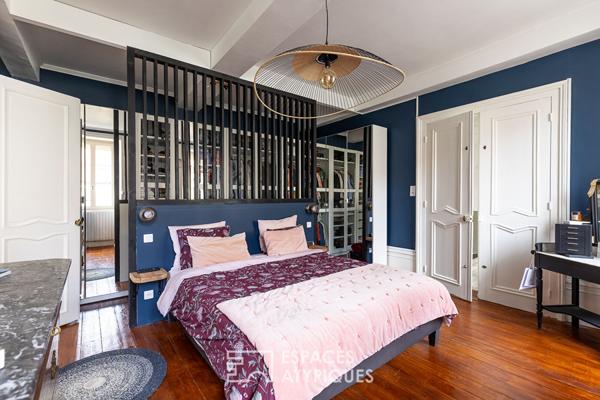 Maison bourgeoise de ville et son loft en annexe