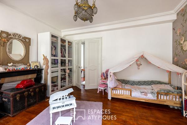 Maison bourgeoise de ville et son loft en annexe