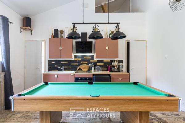 Maison bourgeoise de ville et son loft en annexe