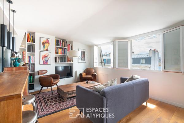 Appartement en dernier étage avec vue sur l’église Sainte-Marie