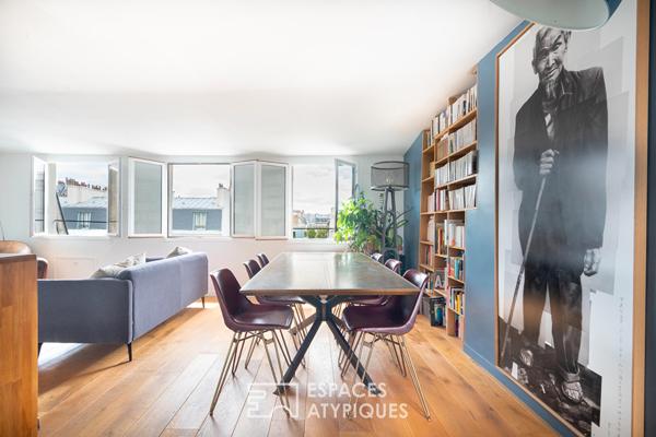 Appartement en dernier étage avec vue sur l’église Sainte-Marie
