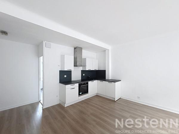 Appartement lumineux de 2 chambres - 57m² et cave - Hennebont centre.