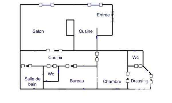 Appartement à vendre 3 pièces 54,55 m² Paris 15