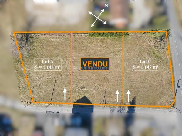 Vente Terrain 1148 m2 à Lhuis