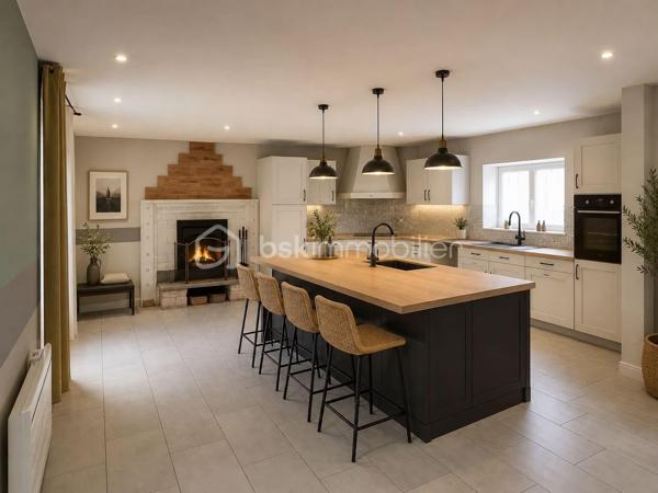 Dans un environnement paisible, au cœur d’un charmant hameau, découvrez cette authentique maison charentaise offrant environ 98 m² habitables, complétés par près de 100 m² attenants à aménager selon vos envies.

Implantée sur un superbe terrain arboré de 3 200 m² exposé plein sud, cette propriété séduira les amoureux de la pierre, de la nature et des projets offrant un véritable potentiel d’évolution.

🏡UN POTENTIEL RARE À EXPLOITER

La maison dispose actuellement de 98 m² habitables, comprenant 6 pièces dont 3 chambres, ainsi qu’un volume supplémentaire d’environ 100 m² à rénover et personnaliser.

Cette partie attenante bénéficie déjà de sa propre porte d’entrée, offrant de nombreuses possibilités :
création d’un logement indépendant, gîte, location saisonnière type Airbnb, espace professionnel ou agrandissement de la maison principale.

Le plancher est déjà en place dans cette partie, permettant de se projeter facilement dans un futur aménagement.

 🏡UNE MAISON QUI ASSOCIE CHARME & CONFORT
Façade en pierre pleine de caractère
Toiture en tuiles mécaniques refaite il y a environ 10 ans
Huisseries PVC double vitrage déjà installées
Vélux à l’étage avec stores électriques
Plomberie refaite à neuf
Électricité en grande partie reprise
Assainissement aux normes
Maison raccordée à la fibre

🌿 UN EXTÉRIEUR QUI INVITE À PROFITER DE LA NATURE

Le terrain de 3 200 m², arboré et exposé plein sud, offre un cadre particulièrement agréable avec une vue dégagée sur la campagne.

Vous profiterez notamment de :

🌿 Terrain arboré avec arbres fruitiers
🔥 Four à pain traditionnel
🚗 4 places de parking
☀️ Belle exposition plein sud
🌄 Vue dégagée et environnement naturel
🏡 Cadre calme et sans vis-à-vis immédiat
💡 LES + DE CETTE PROPRIÉTÉ

98 m² habitables + 100 m² de potentiel supplémentaire

Terrain de 3 200 m²

Possibilité de logement indépendant

Assainissement aux normes

Double vitrage, plomberie et électricité déjà en partie rénovés

Charme de la pierre associé aux équipements modernes

Commerces et établissements scolaires à seulement 4 km d'AUNAC et 6KM de MANSLE

❤️ UNE PROPRIÉTÉ AUX MULTIPLES PROJETS VOIR PHOTOS DE PROJECTION POUR AMENAGEMENT 

Que vous recherchiez une résidence principale familiale, une résidence secondaire, un projet de rénovation personnalisé ou un bien offrant un potentiel locatif, cette maison possède de nombreux atouts pour donner vie à vos projets.

Un bien plein de charme, au calme, avec de beaux volumes et surtout un potentiel d’aménagement exceptionnel.

📍 À découvrir sans tarder pour apprécier pleinement son environnement et ses possibilités.