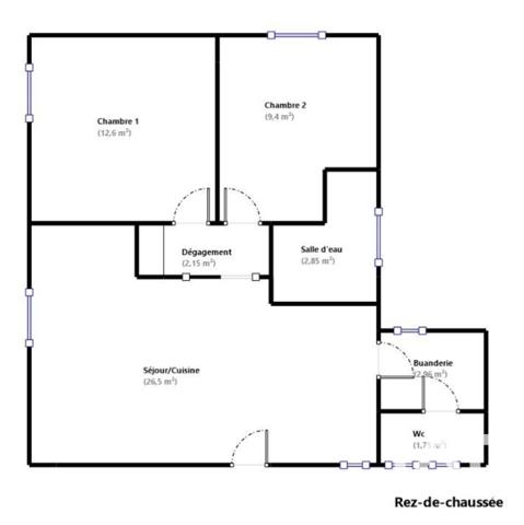 Maison à vendre 3 pièces 58 m² Montfermeil