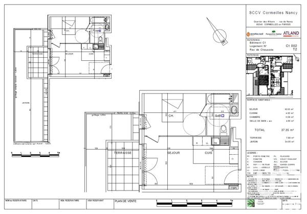 Appartement à vendre 2 pièces 38 m² Cormeilles-en-Parisis
