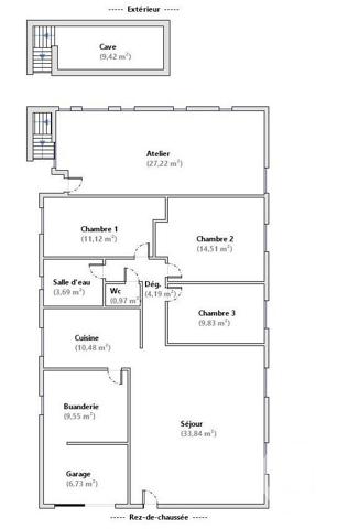 Maison à vendre  4 pièces - 88,63 m2 ROMANS SUR ISERE - 26
