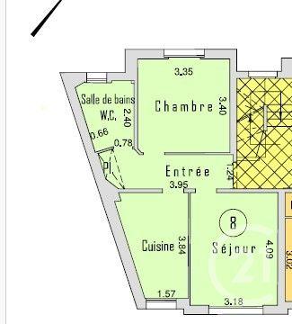 Appartement F2 à vendre  2 pièces - 43 m2 SAVIGNY SUR ORGE - 91