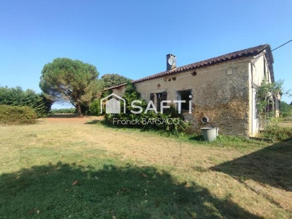 MAISON EN PIERRE A RENOVER AVEC JARIDN