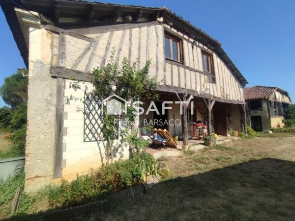 MAISON EN PIERRE A RENOVER AVEC JARIDN