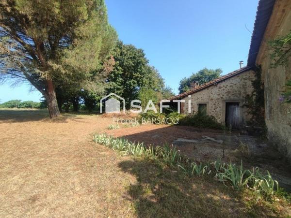 MAISON EN PIERRE A RENOVER AVEC JARIDN