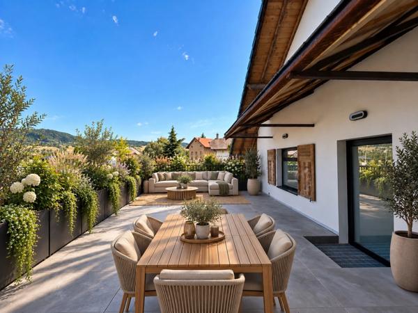 À vendre – Appartement T4 duplex traversant de charme dans une ancienne bâtisse rénovée à Viuz-en-Sallaz