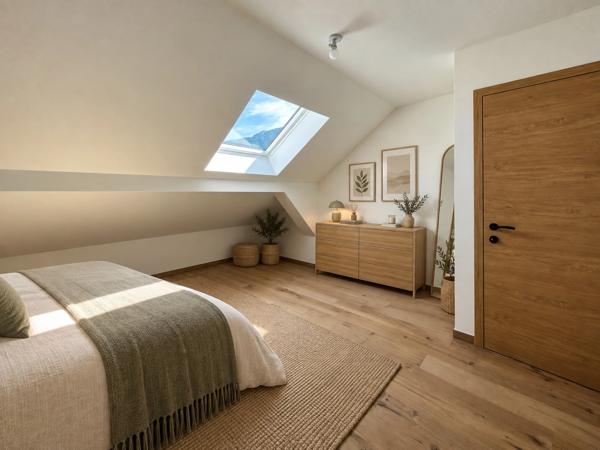 À vendre – Appartement T4 duplex traversant de charme dans une ancienne bâtisse rénovée à Viuz-en-Sallaz