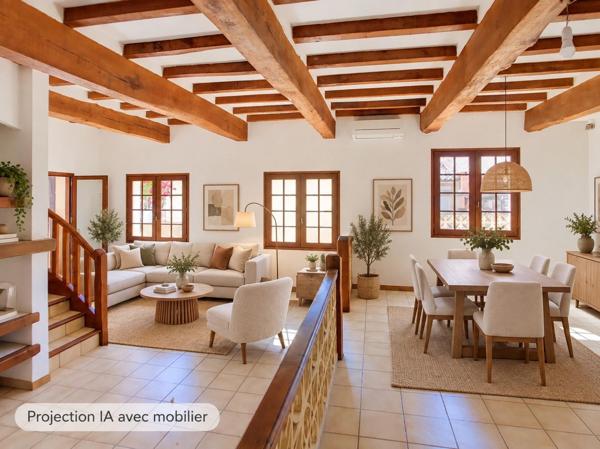Maison familiale garage, terrasses et jardin arboré