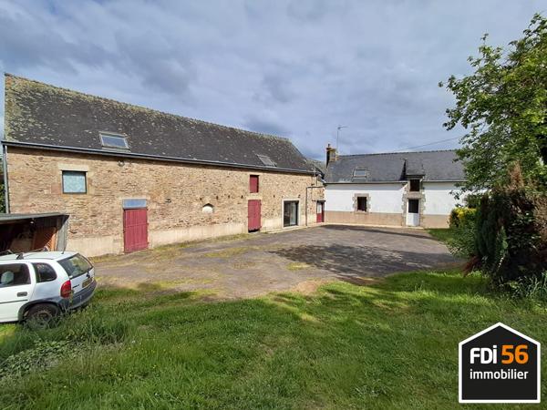 A VENDRE - MAISON ET LONGERE CAUDAN - JARDIN ET PARKING - BEAU POTENTIEL , Caudan