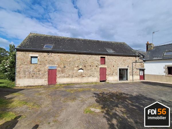A VENDRE - MAISON ET LONGERE CAUDAN - JARDIN ET PARKING - BEAU POTENTIEL , Caudan