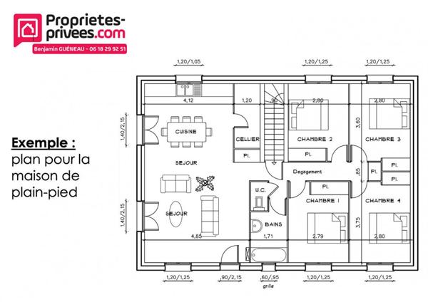 Terrain constructible hors lotissement - 670 m2
