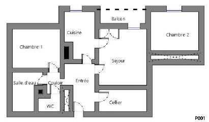 Les Ponts de Cé – T3 avec balcon 73 m² LA GUILLEBOTTE
