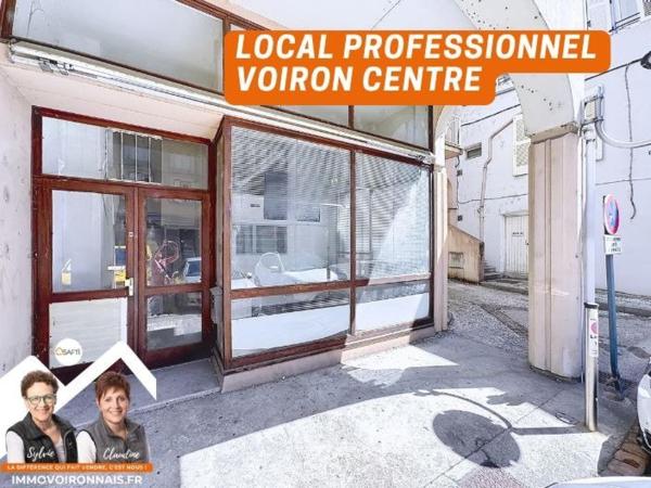 A l'entrée de Voiron, murs à vendre, local professionnel bureaux/commerce 88 m²
