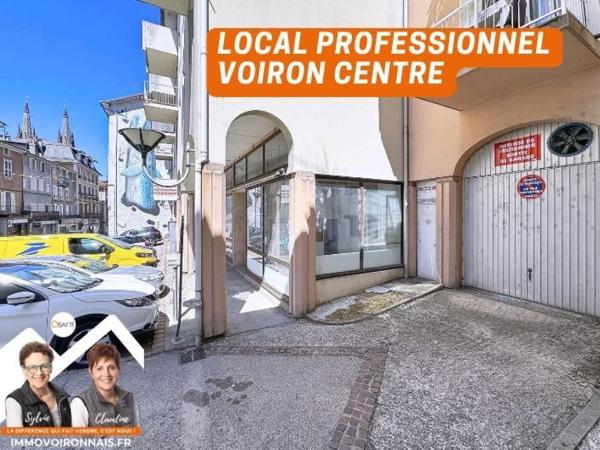 A l'entrée de Voiron, murs à vendre, local professionnel bureaux/commerce 88 m²