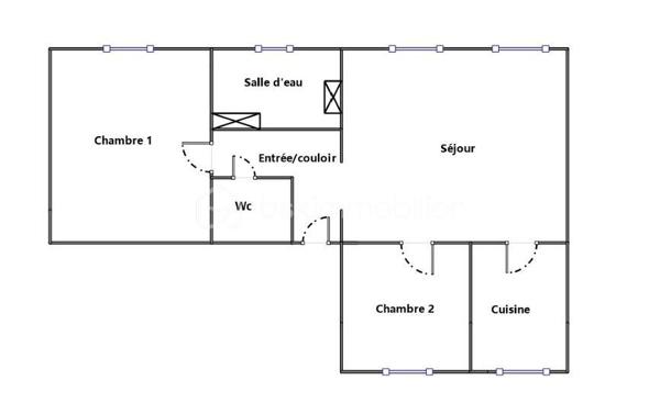 Appartement de 45,52 m²
