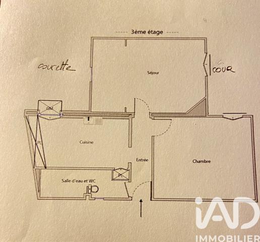 Appartement à vendre 2 pièces 51 m² Paris 17