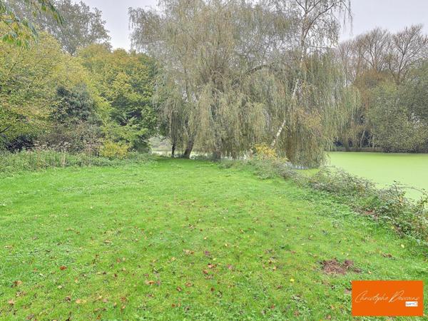 magnifique terrain de loisirs avec étang poissonneux à Belgeard