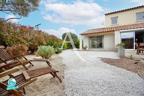 VIC-LA-GARDIOLE - DANS UNE RÉSIDENCE PRIVÉE ET SÉCURISÉE - VILLA 2010 MITOYENNE D'UN COTÉ - 95 M2 ENVIRON -3 CHAMBRES - TERRAIN D'ANGLE 400M2 ENVIRON.