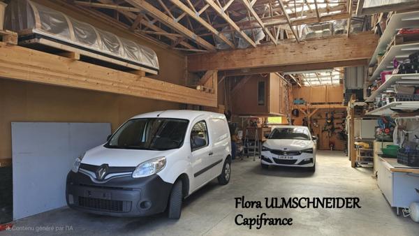 ATELIER, STOCKAGE, BUREAU à vendre MAGNIEU (01) avec logement de fonction + terrain proche de BELLEY à env. 1H30 de Lyon et de Genève