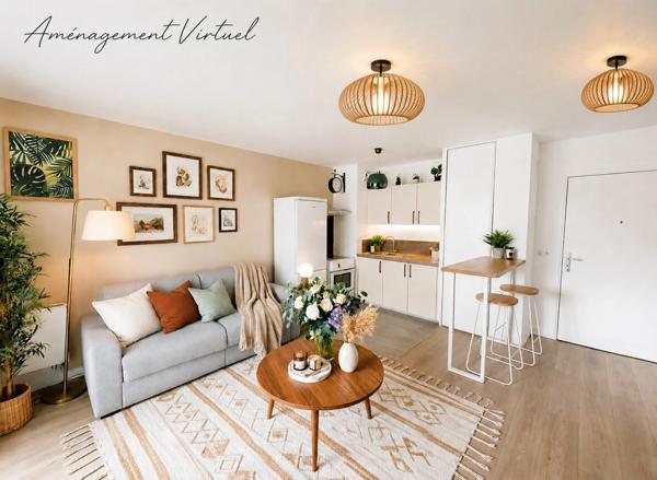 Exclusivité Montigny-Beauchamp : 2 pièces récent avec balcon, parking et gare à pied !