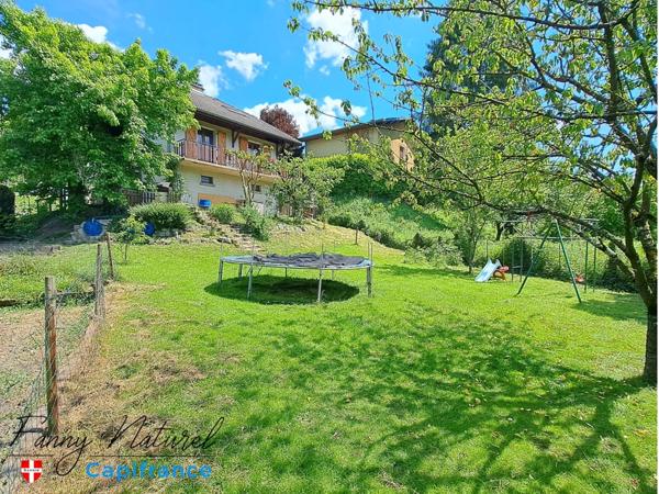 À vendre – Maison individuelle familiale T5, style savoyard, grand jardin et grand garage