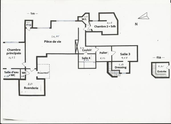 Appartement à vendre 4 pièces BIARRITZ (64) de 104,11 m² à la grande plage.