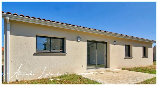 Dpt Tarn et Garonne (82), à vendre BRESSOLS villa neuve de plain-pied, jardin piscinable, avec garage, FRAIS DE NOTAIRE REDUITS.