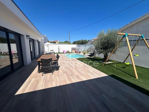 À VENDRE villa Frontignan 34 – Charmante villa de plain-pied T4 de 116 m² avec piscine – Quartier calme en fond d’impasse