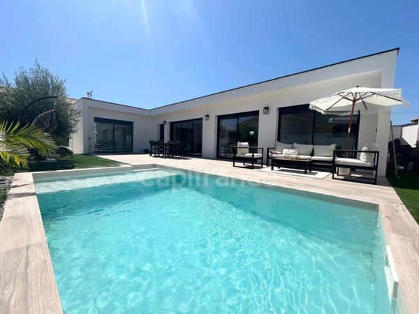À VENDRE villa Frontignan 34 – Charmante villa de plain-pied T4 de 116 m² avec piscine – Quartier calme en fond d’impasse