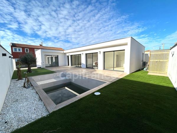 À VENDRE villa Frontignan 34 – Charmante villa de plain-pied T4 de 116 m² avec piscine – Quartier calme en fond d’impasse