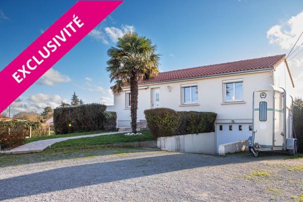 Maison sur sous-sol avec 1800 m² de terrain