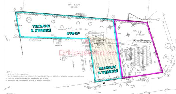 Terrain à vendre de 690 m²