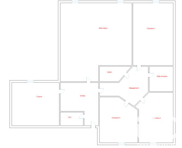 Appartement à vendre 4 pièces 79 m² Saint-Martin-d'Hères