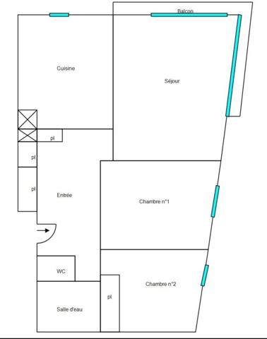 Marseille (13007) EXCLUSIVITE - Endoume – T3 de 71 m² avec vues mer & Notre-Dame de la Garde