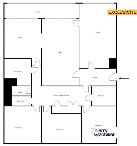 Appartement 5 pièces - 44800 Saint-Herblain -  Saint-Herblain Nord-Sillon-Thébaudières