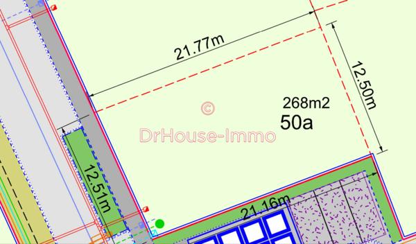 Terrain à vendre de 268 m²