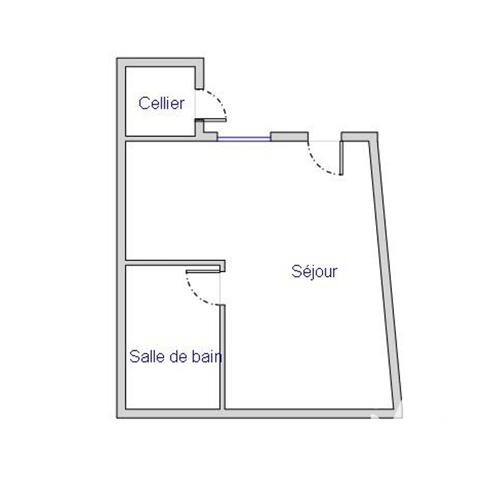 Studio à vendre 28 m² Châtenay-Malabry