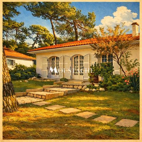 VILLA FAMILIALE BALNÉAIRE AUX BEAUX VOLUMES - A 200m DE LA PLAGE DANS CADRE BOISÉ -