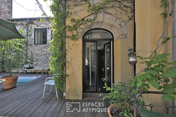 Maison de ville avec cour intérieure et piscine quartier Révolution