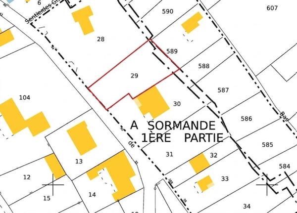 Terrain à bâtir 625 m² – Ceintrey