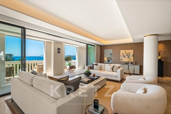 CAP D'ANTIBES : Splendide 4 pièces avec vue mer panoramique