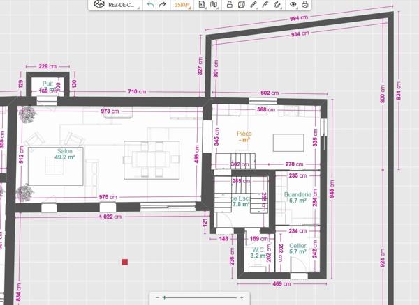 Maison à réhabiliter et imaginer....161m2 sur terrain piscinable