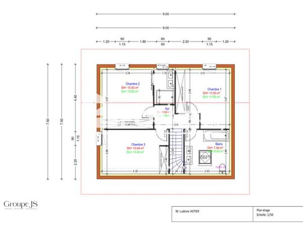 Location Maison 4 pièces 103.95 m² - 994 ROUTE DE MIJOUET Fillinges 74250